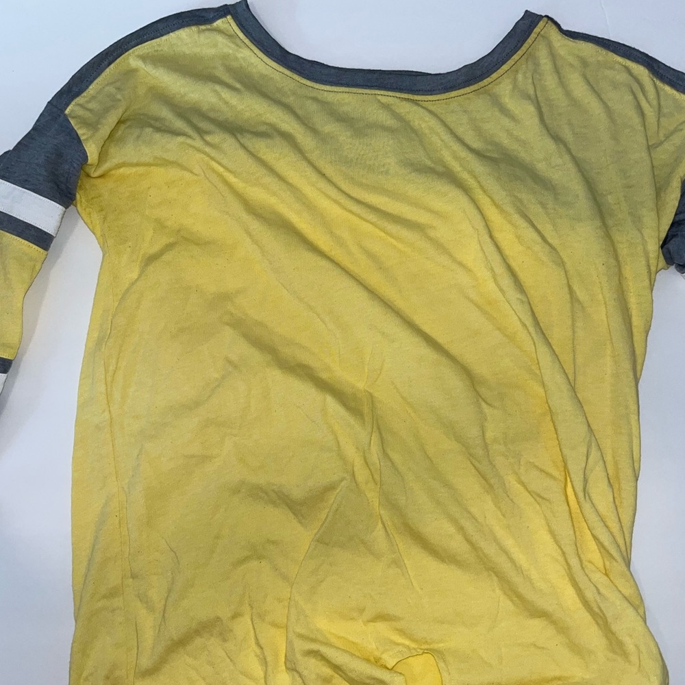 Yellow and Grey Top